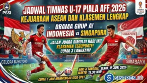 Jadwal Timnas U-17 Piala AFF 2026 Kejuaraan ASEAN dan Klasemen Lengkap
